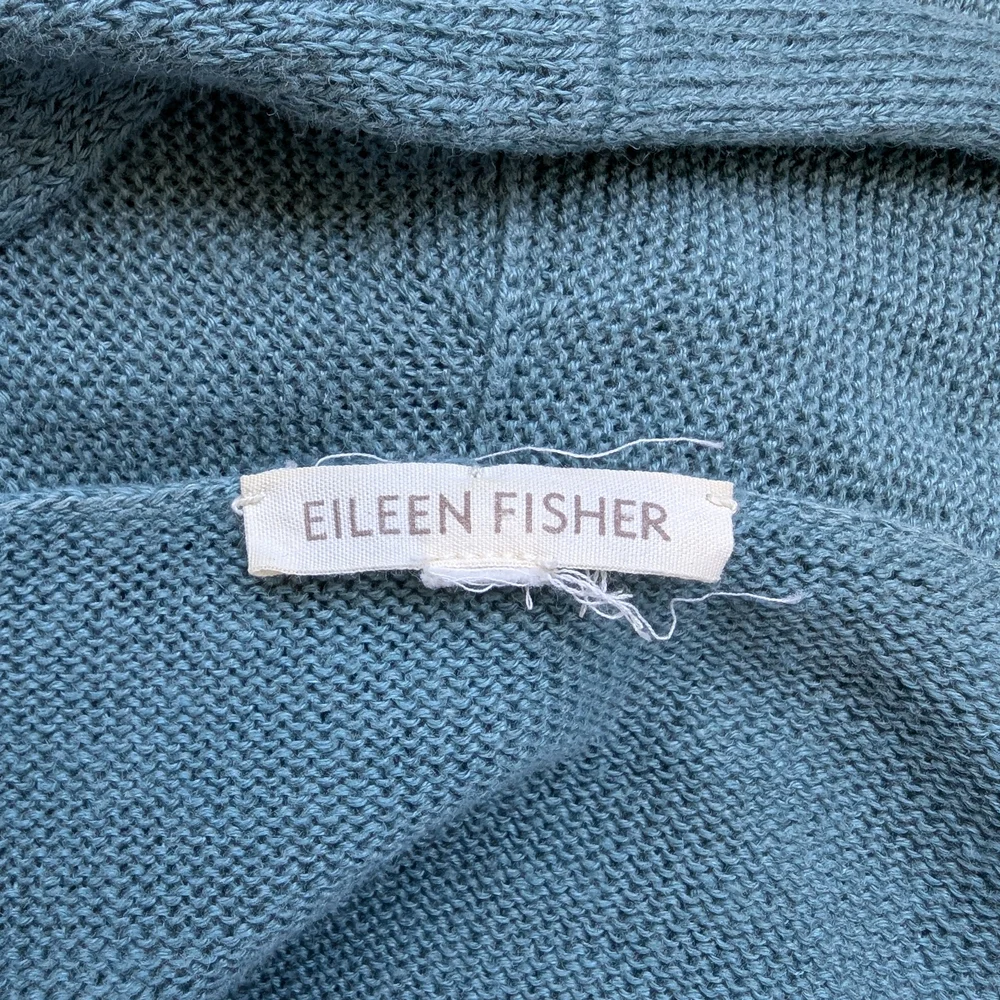 Eileen Fisher Teal Knit Sweater - Picture 5 of 5